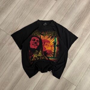 Vintage Bob Marley black graphic shirt